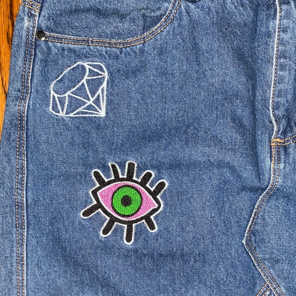 Denim Patches Skirt - Picture 2 of 4